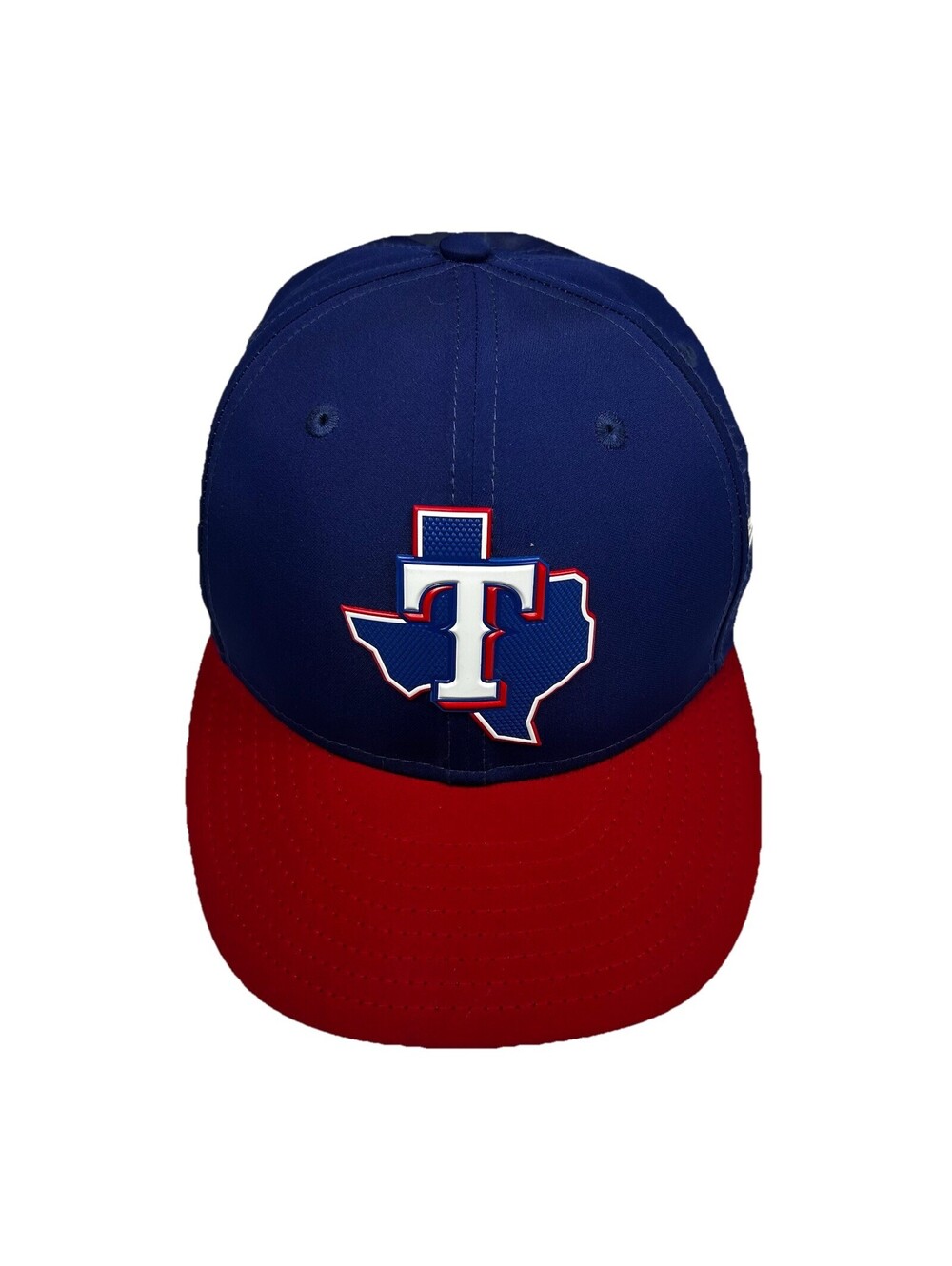 New Era Texas Rangers 5950 Authentic Fitted Hat 7 1/4 Red, White, And Blue